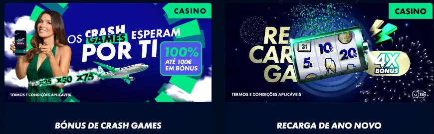 Oferta de cashback para apostas perdidas